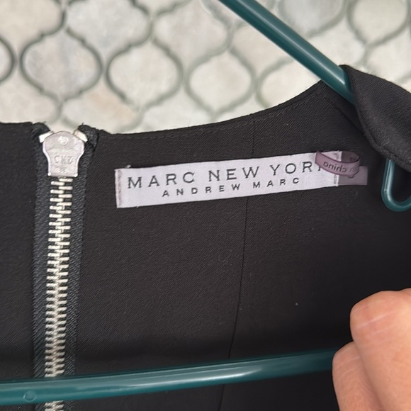 Andrew Marc Black Midi Dress size 8 - Picture 3 of 8